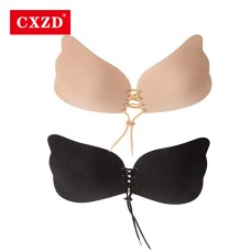  1 pair Seamless Self Adhesive Fly Bra Strapless Push Up Bra Wireless Stick On Sexy Lingerie Invisible Silicone Women Bra