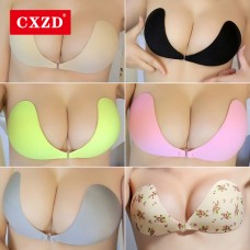  Sexy Women Nipples Stickers Invisible Push Up Bra Self-Adhesive Silicone Bust Front Closure Sticky Bra Backless Strapless