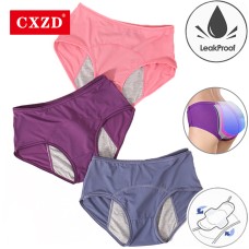  Leak Proof Menstrual Panties Physiological Pants Women Underwear Period Cotton Waterproof Plus Size Briefs