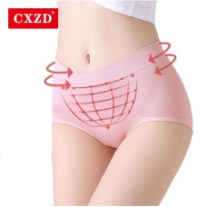  Women's Pants Underwear Honeycomb High Waist Pure Cotton Breathable Lingerie Seamless Body Shaper Briefs Plus Size