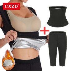  Hot Sell Womens Silver ion coating Thermo Vest Body Shapewear Sauna Belt Slimming Corset Workout Fitness Weight Loss Pants