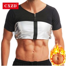  Sauna Shapers Men Workout Shirt Sweat Enhancing Tank Top Premium Slimming Shapewear Waist Trainer Heat Trapping Shirt