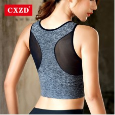  Women Seamless Stretchy Padded Sports Bra Fitness Hollow Out Running Gym Breathable Underwear Push Up for Cup Vest