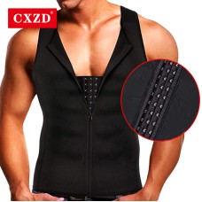  Men's Slimming Modeling Strap Belt Slimming Corset Vest Compression Shapewear Slim Three-breasted Top Fat Burning Vest