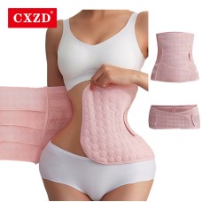 2 Pieces/Set Slimming Corset Belly Waist Trainer Girdles Body Shaper Women Postpartum Compression Band Tummy Control Belt