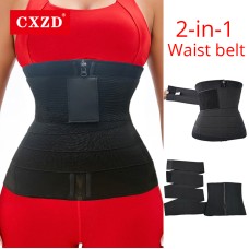  Hot Sellling Waist Trainer Abdomen Elastic Corset Belt Weight Loss Compression Workout Shaper Wraps New 2 in 1 Body Shaper